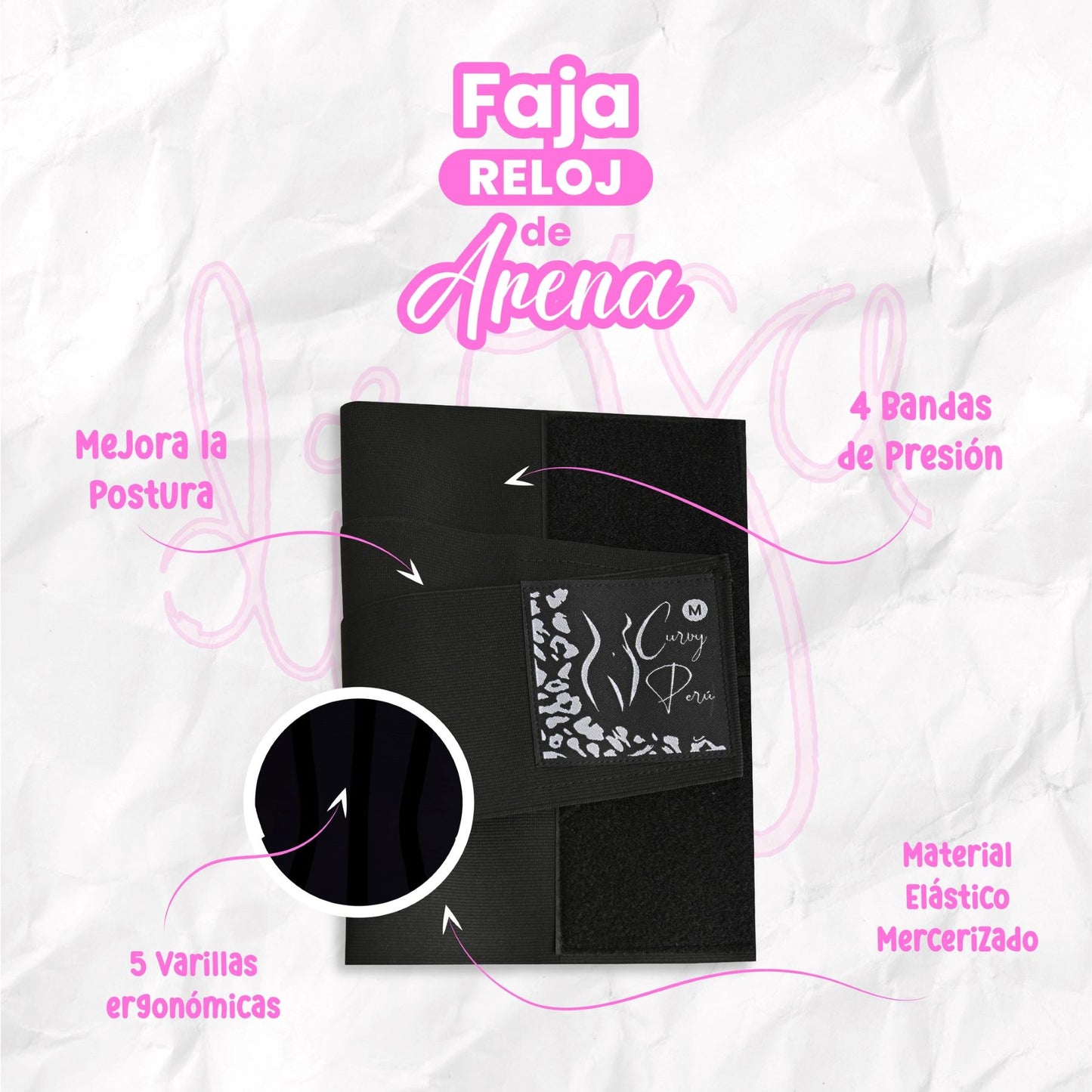 faja cinturilla reloj de arena CURVY PERU