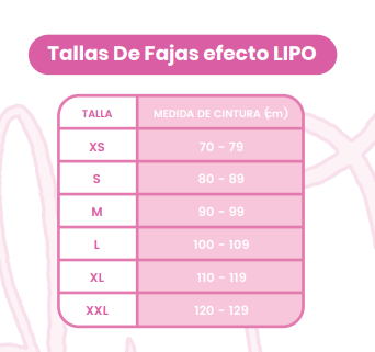 faja lipo, faja cintura, faja post operatorio