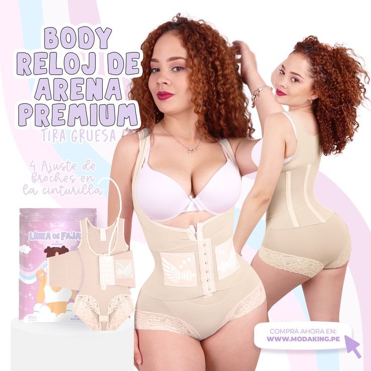 Body premium reloj de arena tira gruesa beige