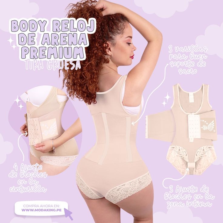 Body premium reloj de arena tira gruesa beige