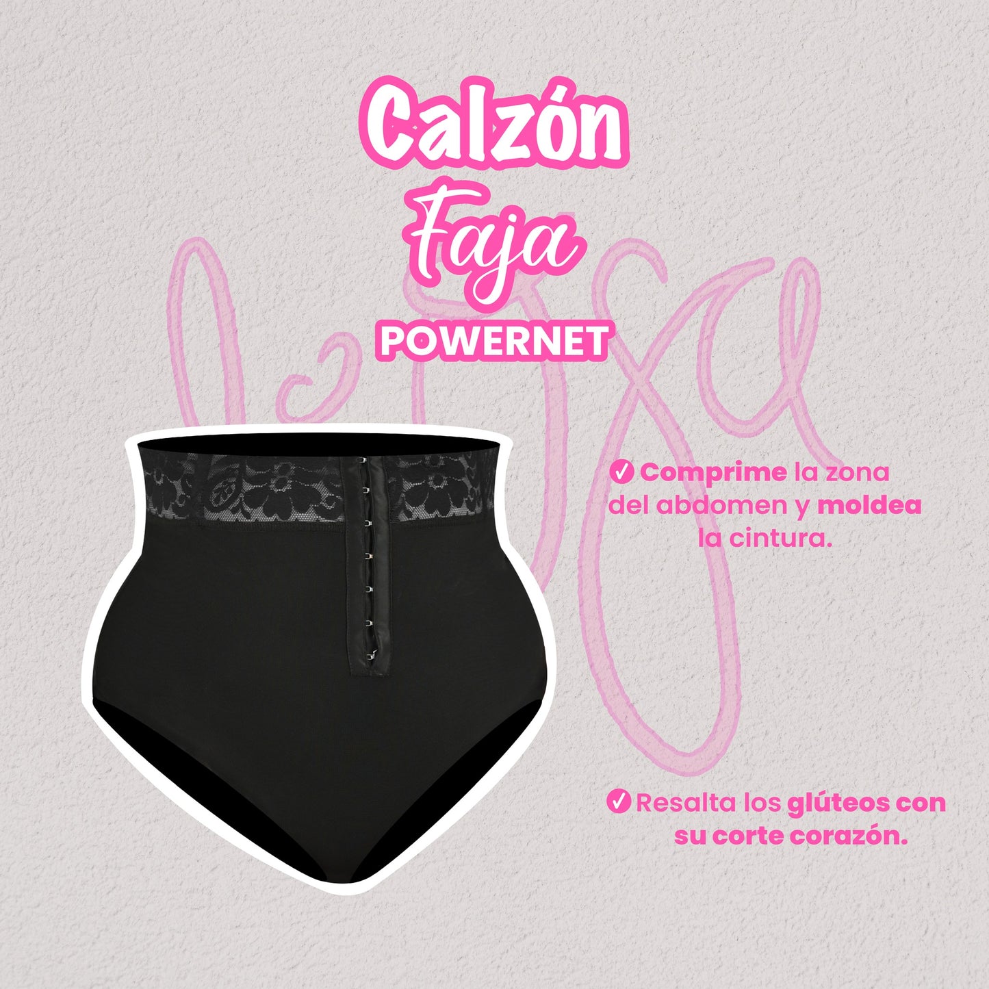 calzon faja, esconde rollitos, esconde guatita, modela figura, powernet