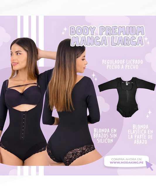 Body premium manga larga
