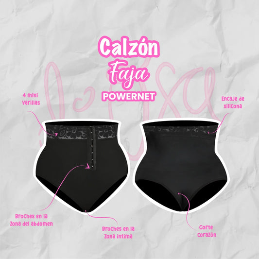 calzon faja, esconde rollitos, esconde guatita, modela figura, powernet